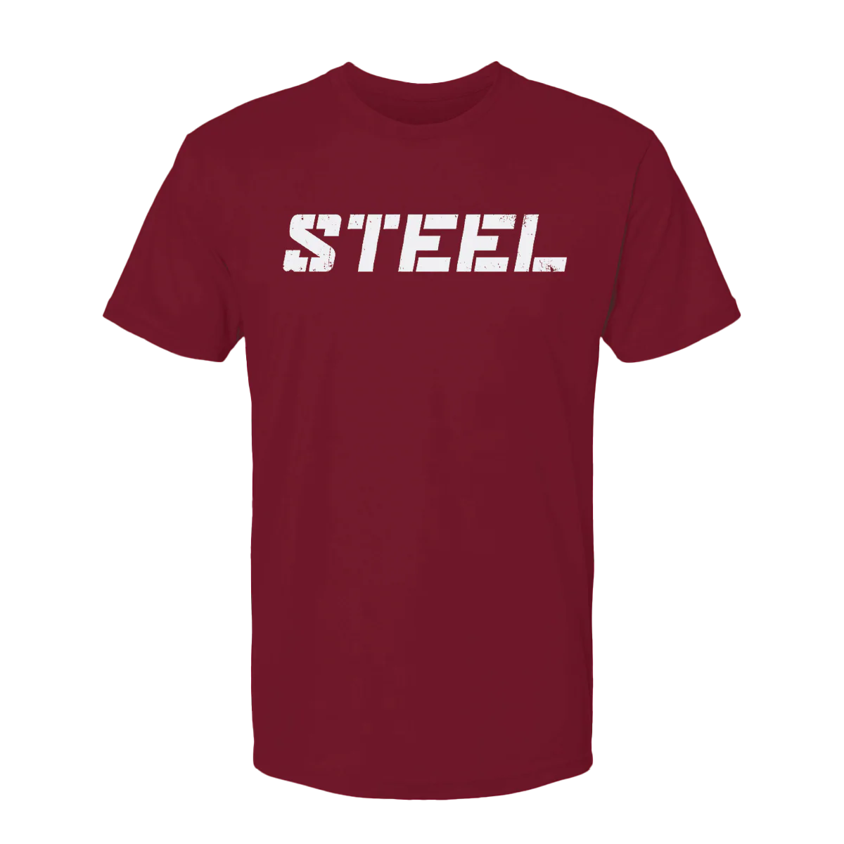 Cardinal with White STEEL T-Shirt