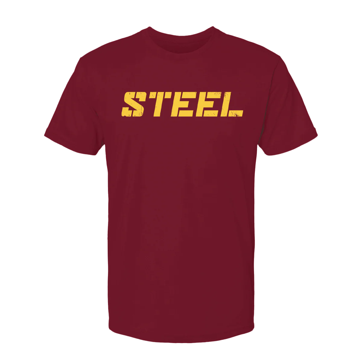 Cardinal with Yellow Steel T-Shirt