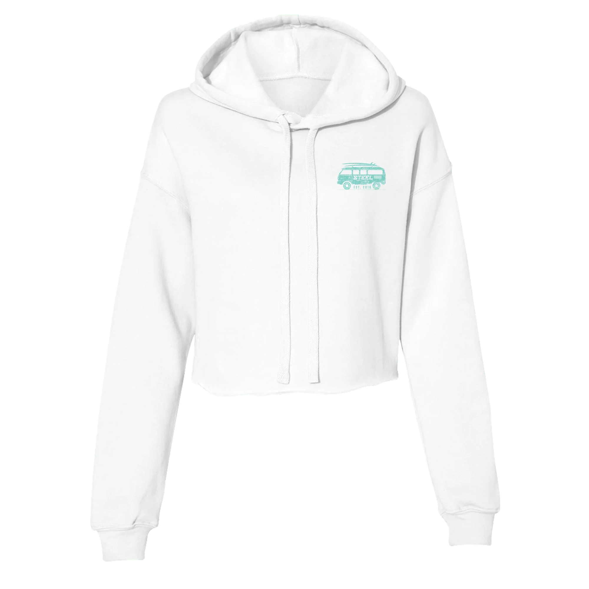 Sets on the Beach STEEL Crop Hoodie