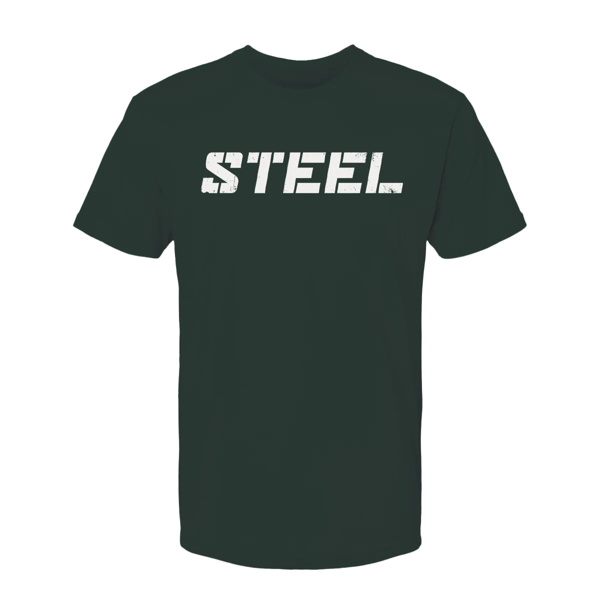 Forest Green with White STEEL T-Shirt