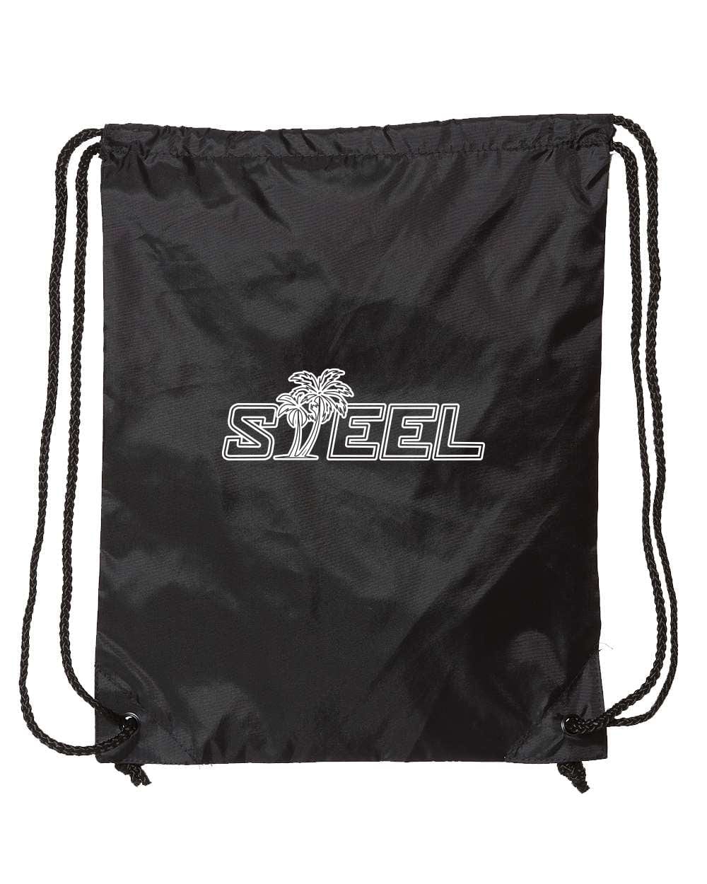 Miami Lights STEEL Drawstring Bag - Image 3