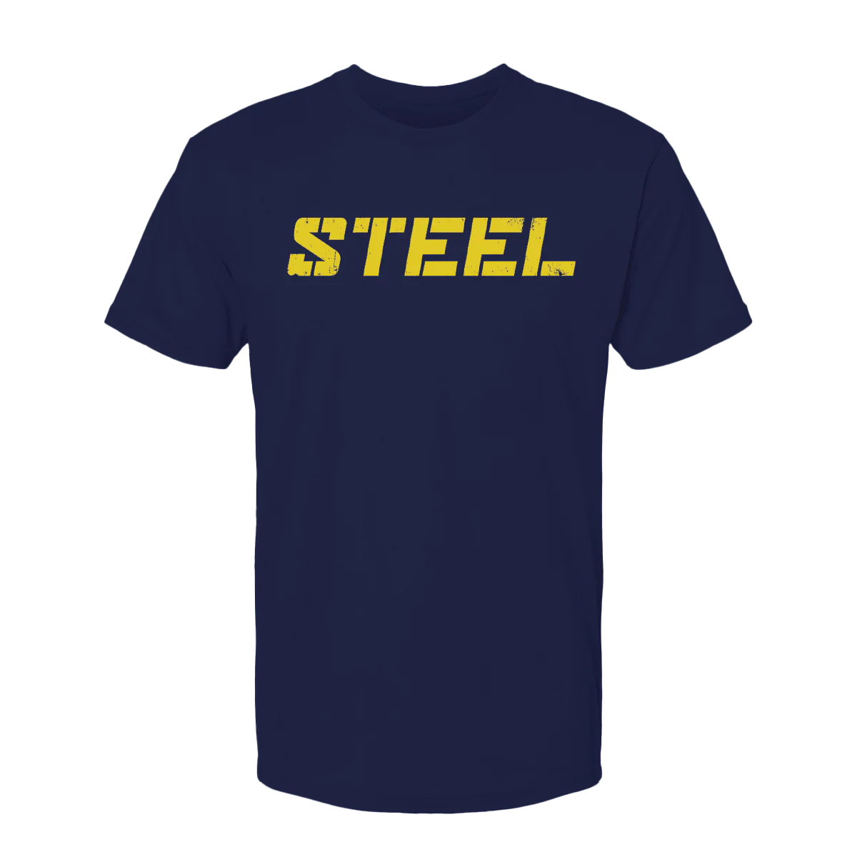 Navy with Yellow Steel T-Shirt