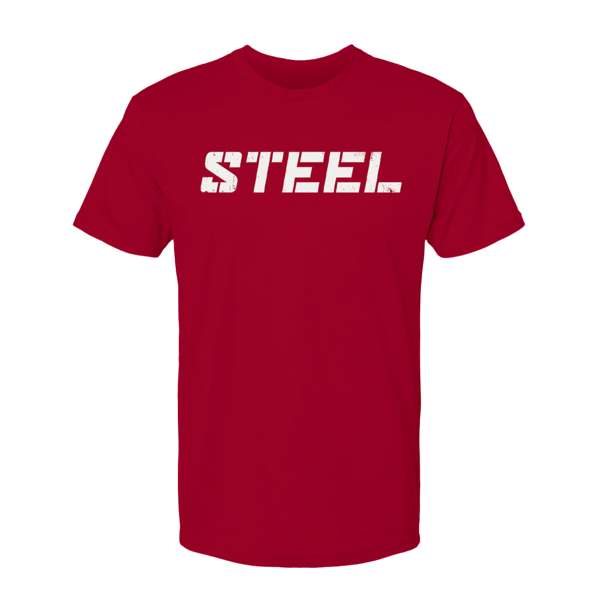 Red with White STEEL T-Shirt