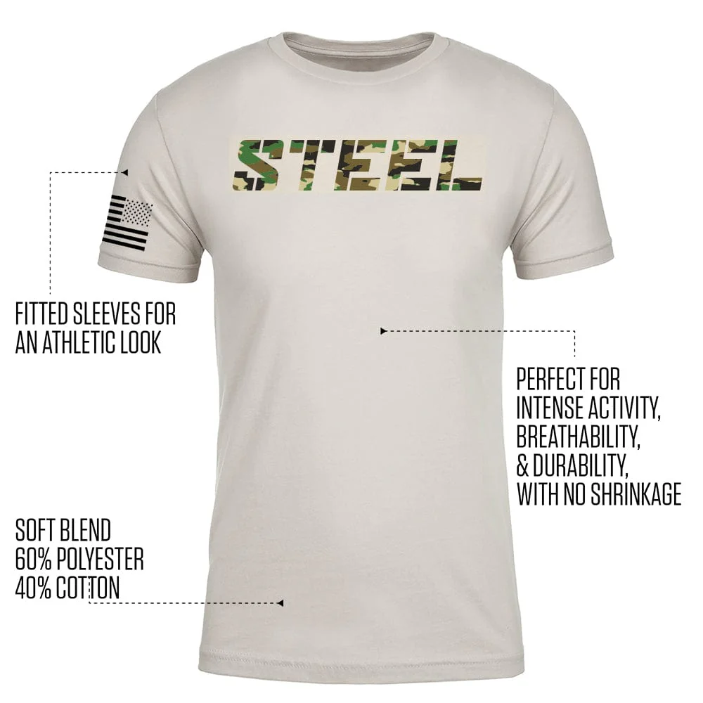 STEEL SAND CAMO PERFORMANCE T-SHIRT - Image 4