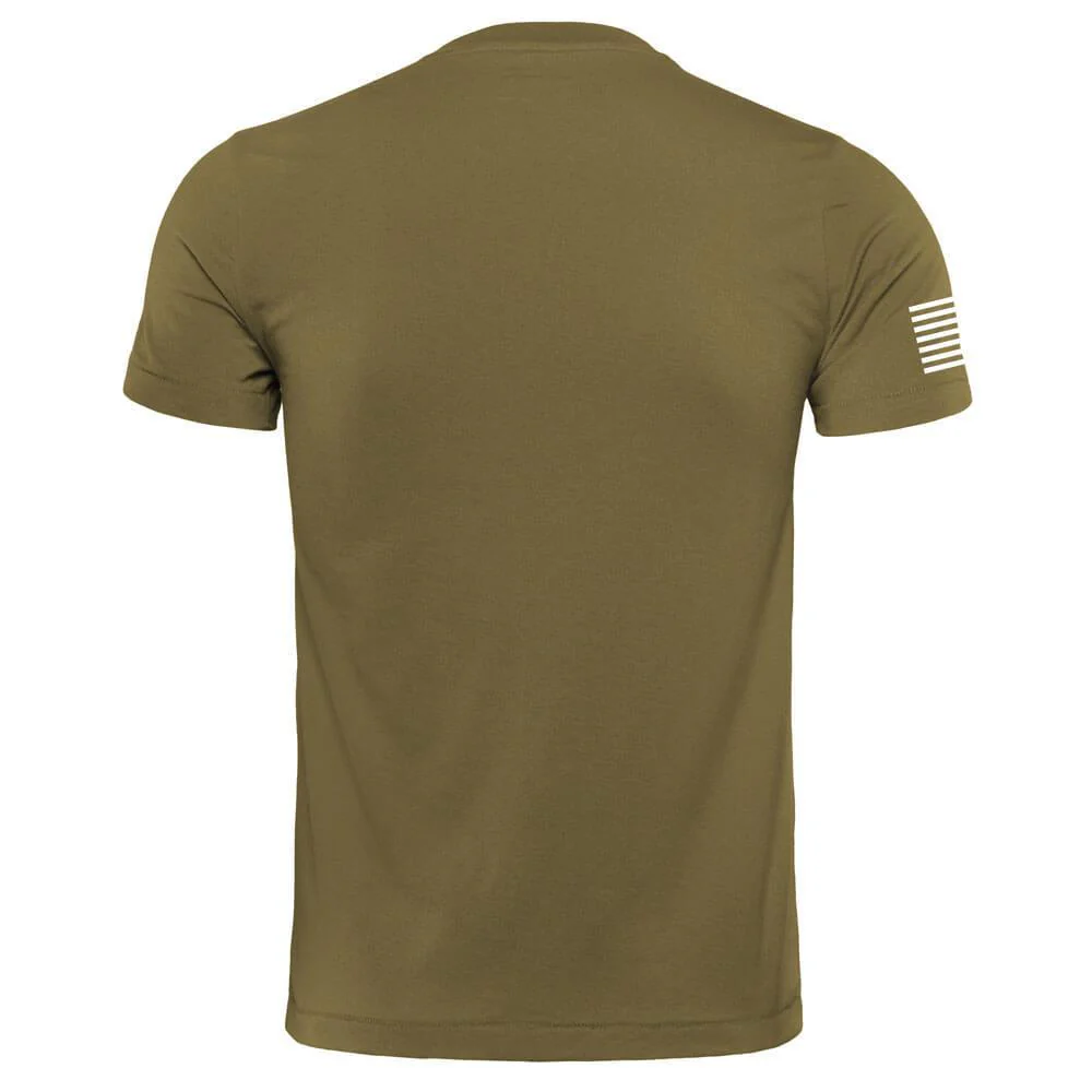STEEL Military Green w/ Stars & Stripes Performance T-Shirt - Image 3