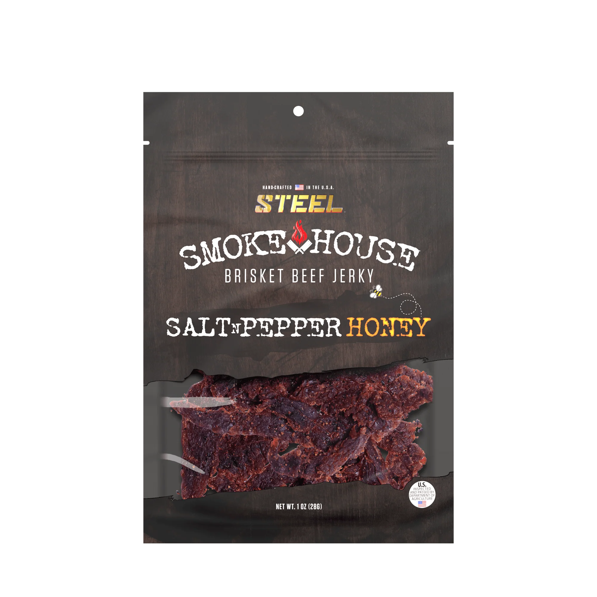 1 oz. Steel Smokehouse Brisket Beef Jerky - Image 8