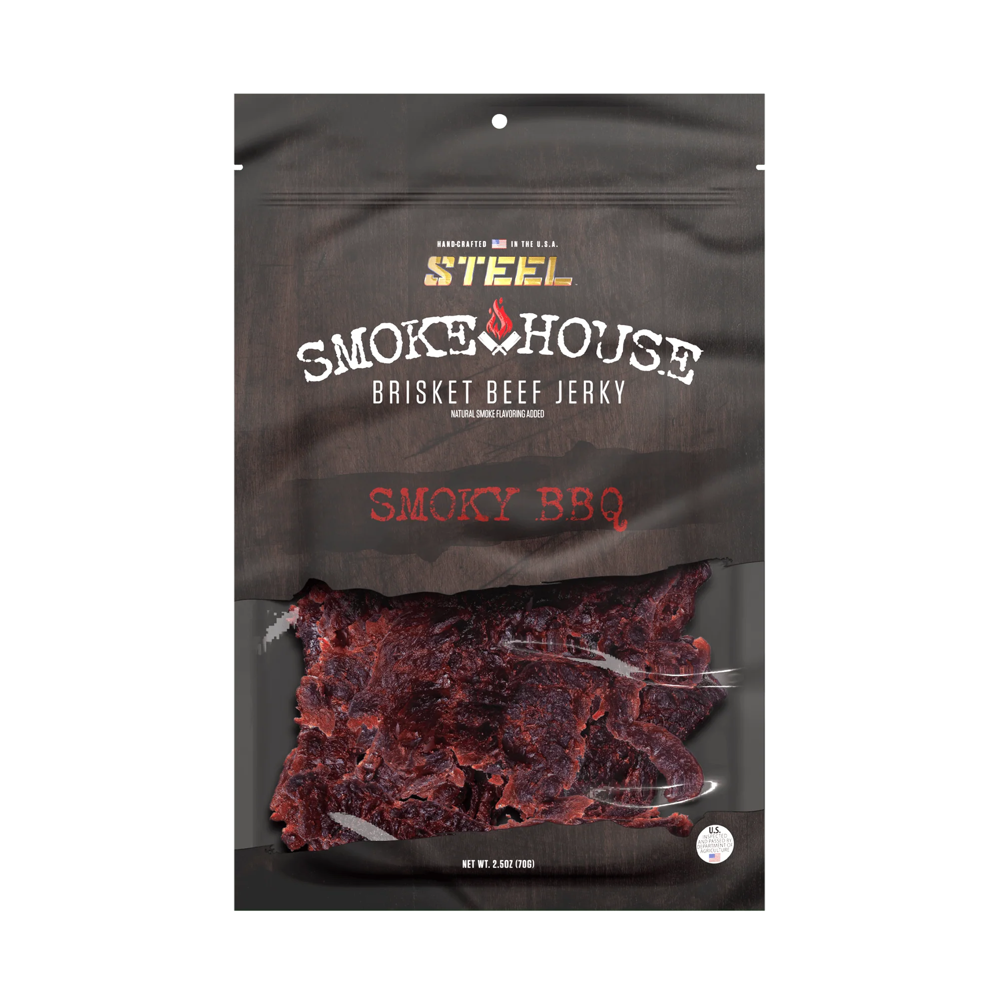 2.5 oz. Steel Smokehouse Brisket Beef Jerky - Image 4