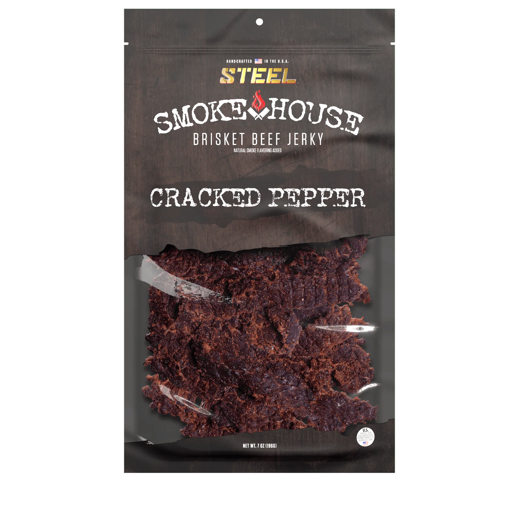 7 oz. Steel Smokehouse Brisket Beef Jerky - Image 4