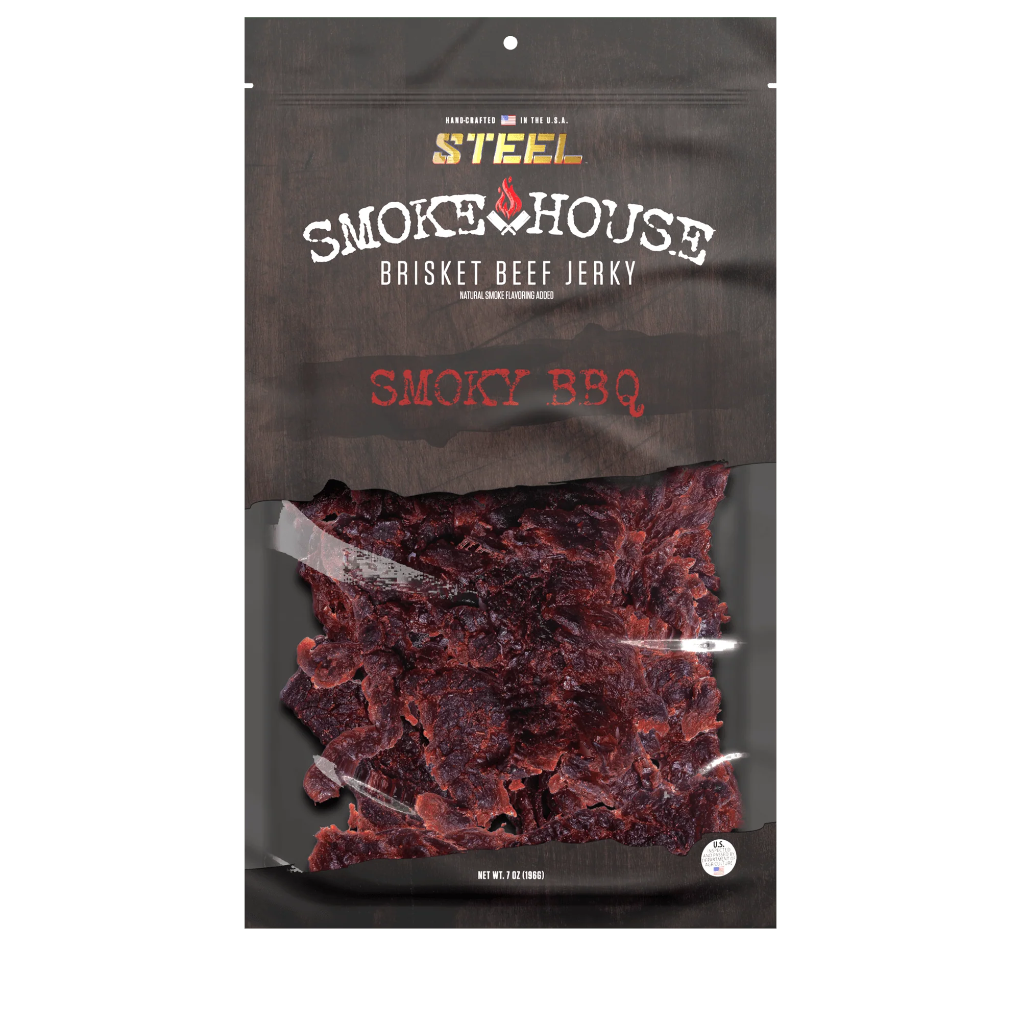 7 oz. Steel Smokehouse Brisket Beef Jerky - Image 5